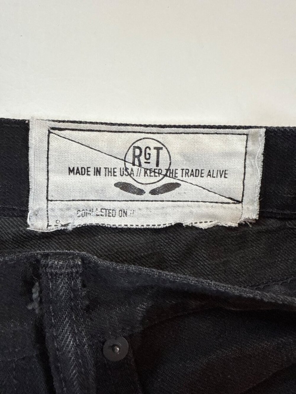 Rogue Territory RGT Mens Stanton Slim Straight Black Denim Jeans Sz 32 (MM511) - Picture 5 of 9
